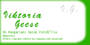 viktoria gecse business card